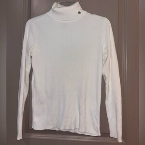 Ralph Lauren White Turtleneck Sweater